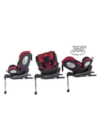Scaun auto rotativ 0-36 kg Coccolle Vigo Poppy Red,321085620