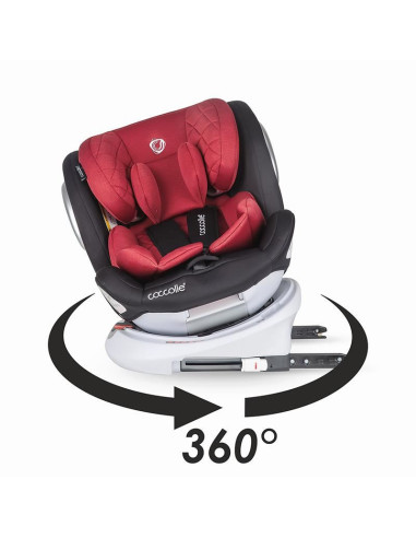 Scaun auto rotativ 0-36 kg Coccolle Lyra Dahlia Red,322086520