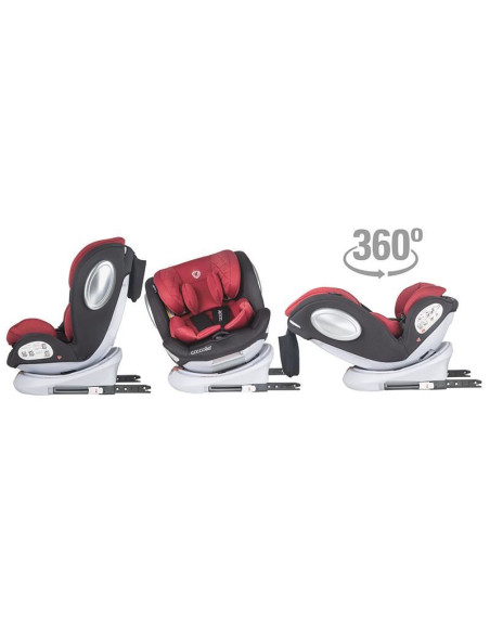 Scaun auto rotativ 0-36 kg Coccolle Lyra Dahlia Red,322086520