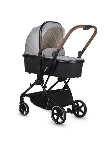 Carucior modular 2in1 Coccolle Saliara Greystone+Cos auto 0-13