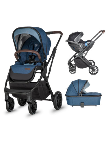 Carucior modular 2in1 Cooccolle Silene Celestial Blue+Cos auto