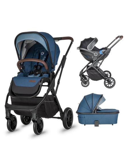 Carucior modular 2in1 Cooccolle Silene Celestial Blue+Cos auto