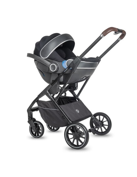 Carucior modular 2in1 Coccolle Silene Urban Grey+Cos auto 0-13