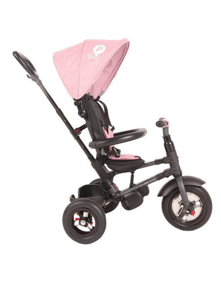 Tricicleta cu roti de cauciuc Qplay Rito Rubber Roz,338038110