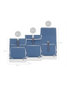 Babymoov - Geanta de scutece tip ghiozdan Sancy Blue,BB-A043802