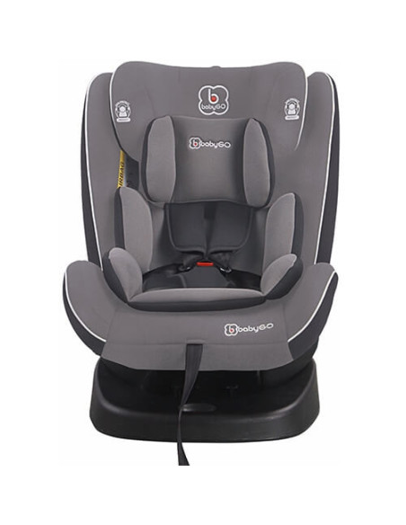 BabyGo - Scaun auto rotativ cu isofix Nova 360° Grey, 0 - 36