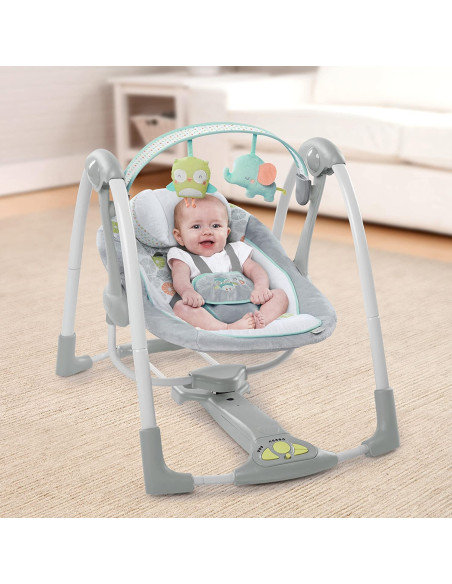 Ingenuity - Leagan portabil Swing 'n Go Portable Swing™ - Hugs