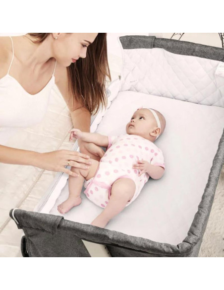 BabyGo – Patut co-sleeper 2 in 1 Together Beige,BB-BGO-4602