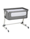 BabyGo – Patut co-sleeper 2 in 1 Together Grey,BB-BGO-4601