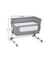 BabyGo – Patut co-sleeper 2 in 1 Together Grey,BB-BGO-4601