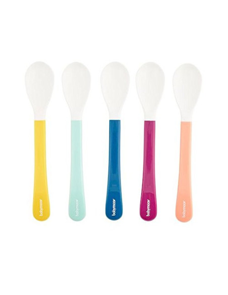 Babymoov– Set de 5 lingurite multicolore,BB-A102408