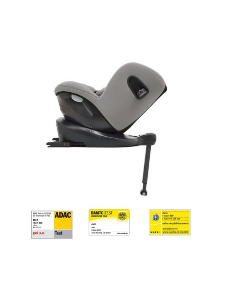 Joie - Scaun auto i-Spin 360° Gray Flannel, nastere - 105 cm