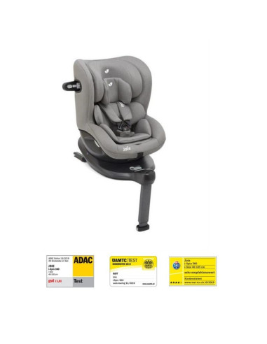 Joie - Scaun auto i-Spin 360° Gray Flannel, nastere - 105 cm