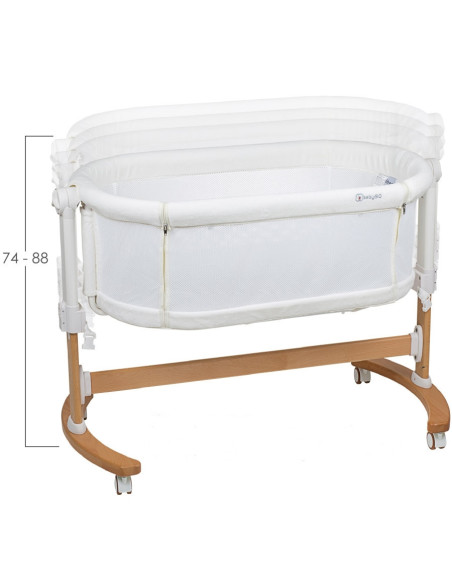 BabyGo - Patut co-sleeper 2 in 1 Amila, Creme,BB-BGO-4151
