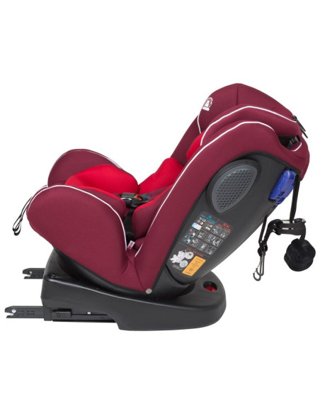 BabyGo - Scaun auto rotativ cu isofix Nova 360° Red, 0 - 36