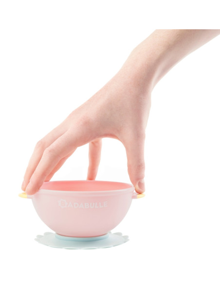 Badabulle - Set 5 boluri si 3 lingurite colorate,BB-B005107