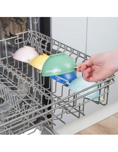 Badabulle - Set 5 boluri si 3 lingurite colorate,BB-B005107