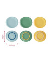 Badabulle - Set 3 farfurii anti-alunecare,BB-B005214