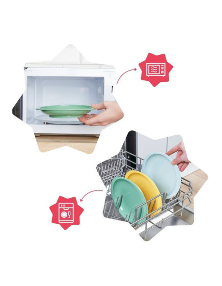 Badabulle - Set 3 farfurii anti-alunecare,BB-B005214
