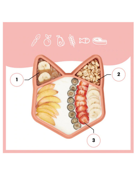 Babymoov - Tava anti-alunecare pentru mancare in forma de