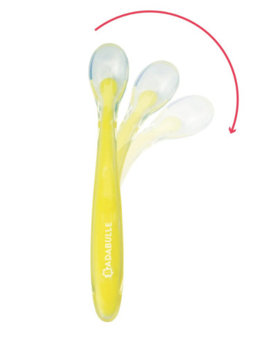 Badabulle - Set 6 lingurite colorate flexibile,BB-B005418