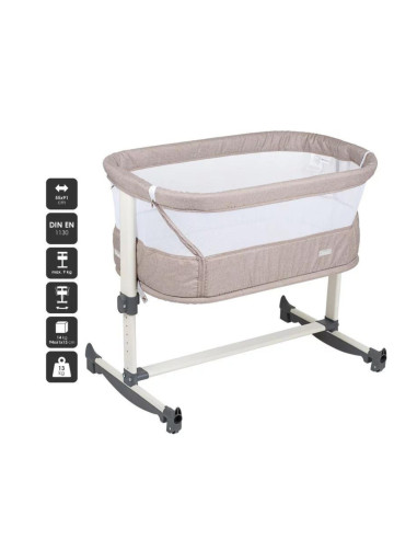 BabyGo - Patut co-sleeper Vivaldi Beige,BB-BGO-4652