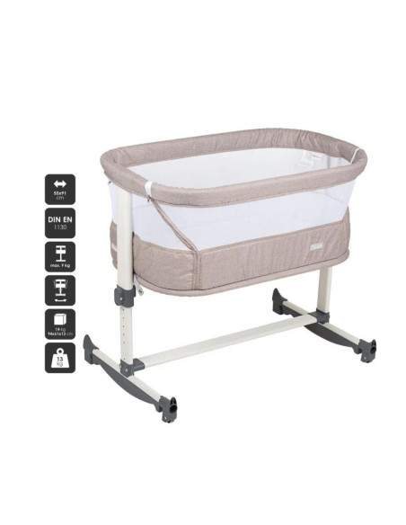 BabyGo - Patut co-sleeper Vivaldi Beige,BB-BGO-4652
