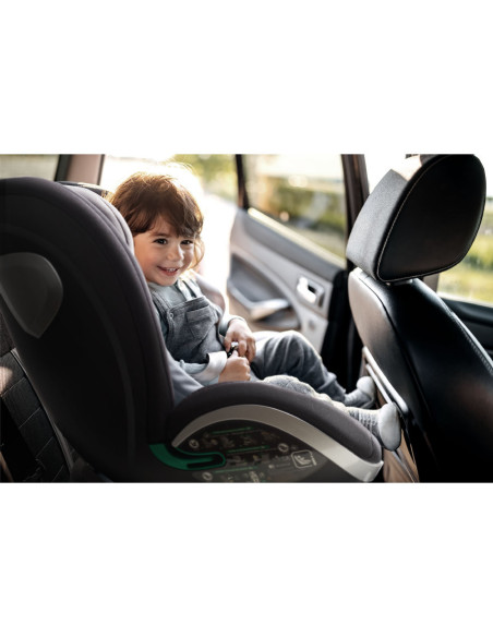 BabyGo - Scaun auto rotativ i-Size Grow Up 360 Black, 0-36