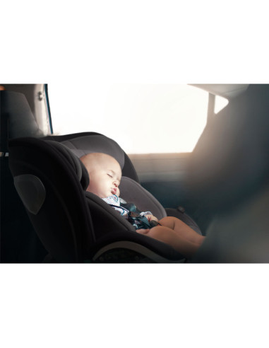 BabyGo - Scaun auto rotativ i-Size Grow Up 360 Black, 0-36