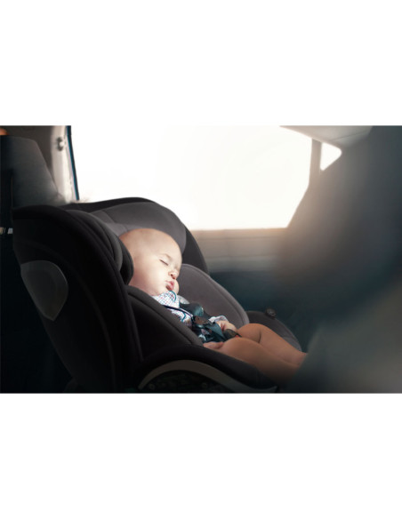 BabyGo - Scaun auto rotativ i-Size Grow Up 360 Black, 0-36