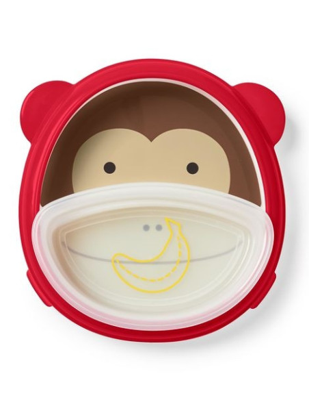 Skip Hop Set Farfurie & Bol Zoo Smart – Maimutica,BS-252227
