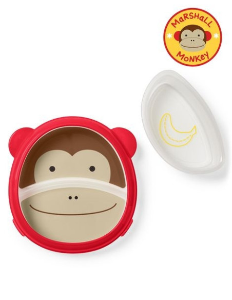 Skip Hop Set Farfurie & Bol Zoo Smart – Maimutica,BS-252227