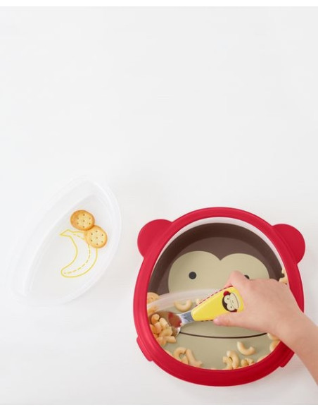 Skip Hop Set Farfurie & Bol Zoo Smart – Maimutica,BS-252227