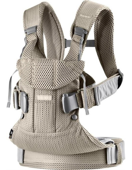 BabyBjorn - Marsupiu anatomic One Air - Greige, 3D