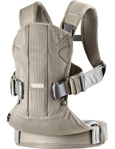 BabyBjorn - Marsupiu anatomic One Air - Greige, 3D