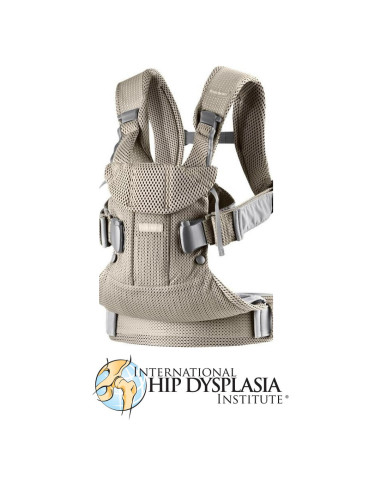 BabyBjorn - Marsupiu anatomic One Air - Greige, 3D