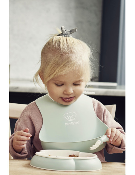 BabyBjorn - Set 2 bavete, Powder Green/Powder Pink,BS-046343A