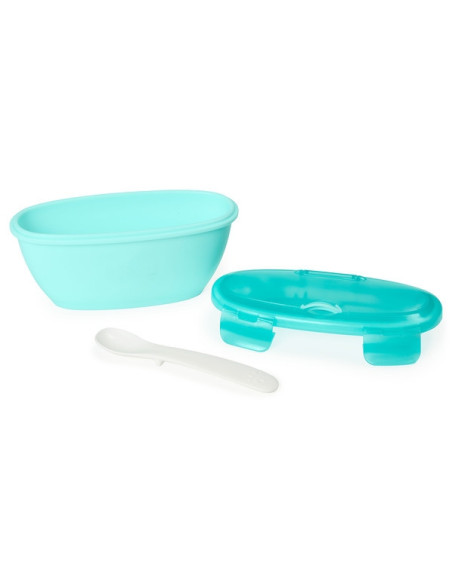 Skip Hop - Set de calatorie pentru hranire (bol + lingurita) -