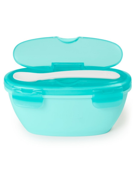 Skip Hop - Set de calatorie pentru hranire (bol + lingurita) -