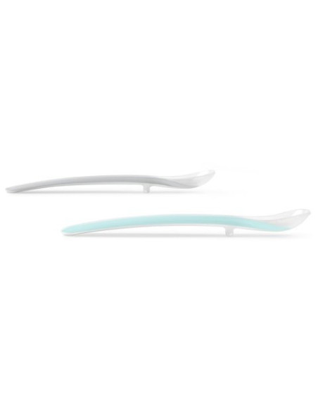 Skip Hop - Set 2 lingurite Easy Feed - Gri + turcoaz,BS-252008