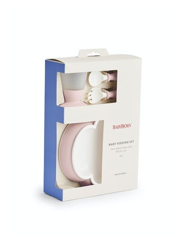 BabyBjorn - Set hranire: farfurie, lingurita, furculita si