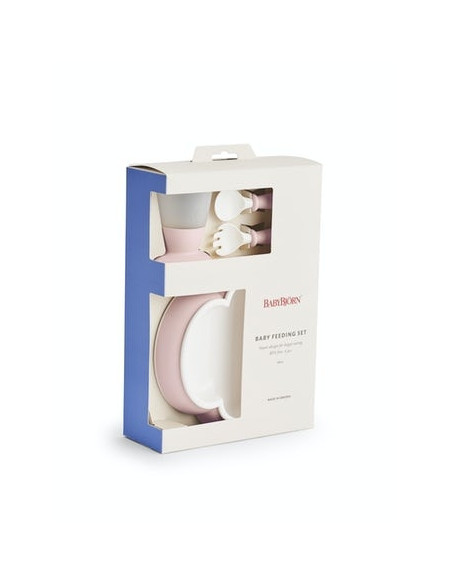 BabyBjorn - Set hranire: farfurie, lingurita, furculita si