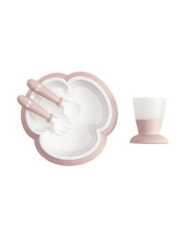 BabyBjorn - Set hranire: farfurie, lingurita, furculita si