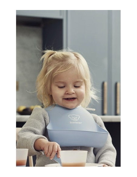 BabyBjorn - Set 2 bavete, Powder Yellow/ Powder Blue,BS-046341A