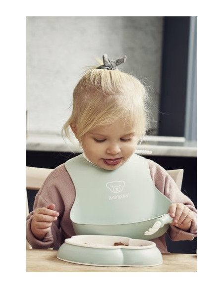 BabyBjorn - Set 2 bavete, Powder Yellow/ Powder Green,BS-046342A