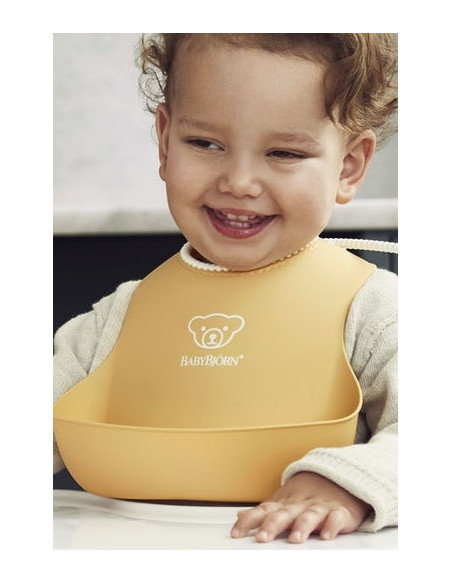 BabyBjorn - Set 2 bavete, Powder Yellow/ Powder Green,BS-046342A
