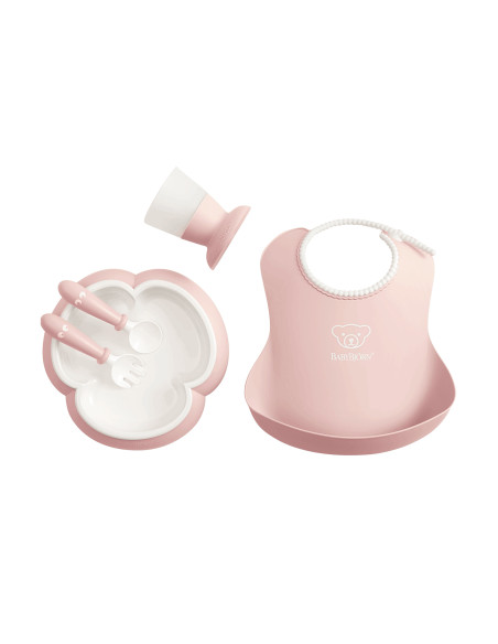 BabyBjorn - Set hranire: farfurie, lingurita, furculita, pahar
