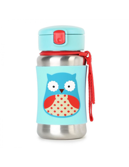 Skip Hop Sticla cu pai din otel inoxidabil Zoo -