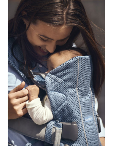 BabyBjorn - Marsupiu anatomic One Air - Slate Blue, 3D