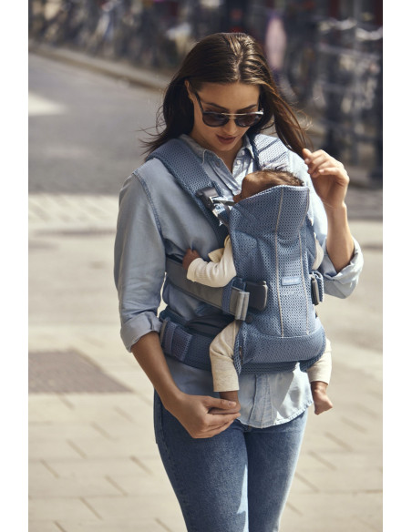 BabyBjorn - Marsupiu anatomic One Air - Slate Blue, 3D